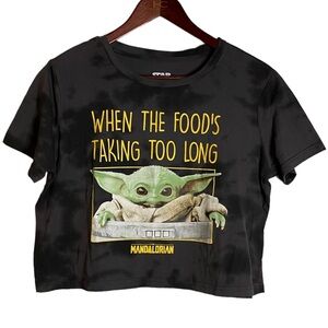 Star Wars When The Food's Taking Too Long Grogu Mandalorian Crop Top Large